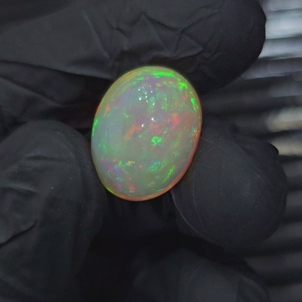 Natural Ethiopian Opal Cabochon | Oval | Size: 18x4mm