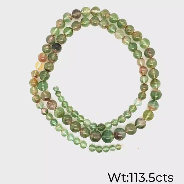 18 Inches Natural Tourmaline Beads | Round | Beads Size:3-7mm