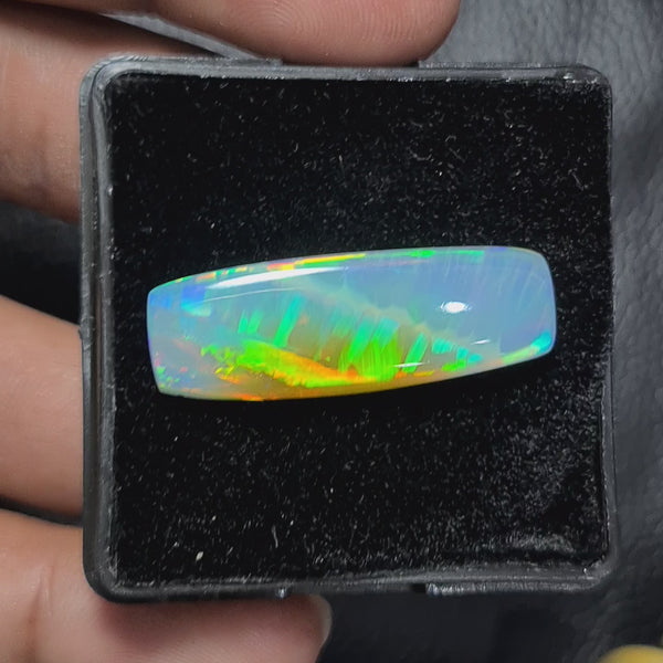 Natural Ethiopian Opal Cabochon | Rectangle| Size: 30x10mm