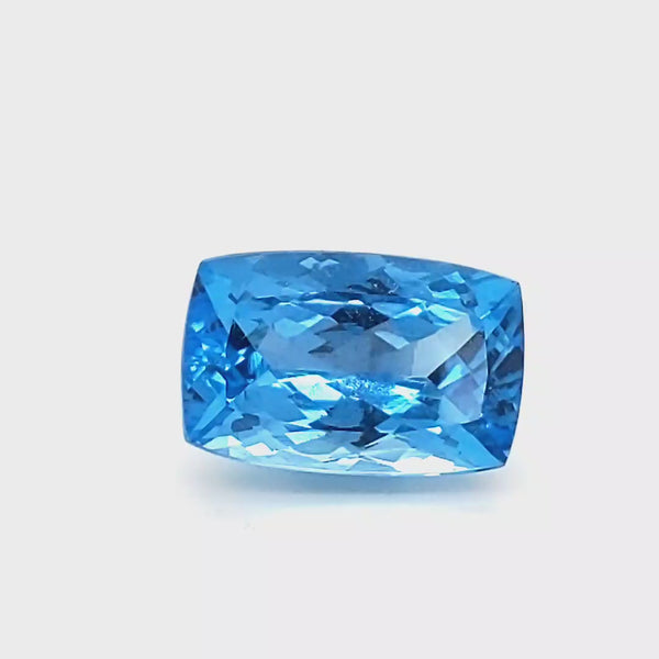 1 Pcs Swiss Blue topaz 17.3 Cts Rectangle Shape  | Finest quality