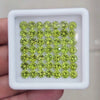 49 Pcs of Natural Peridot Faceted | Round | Size: 5mm
