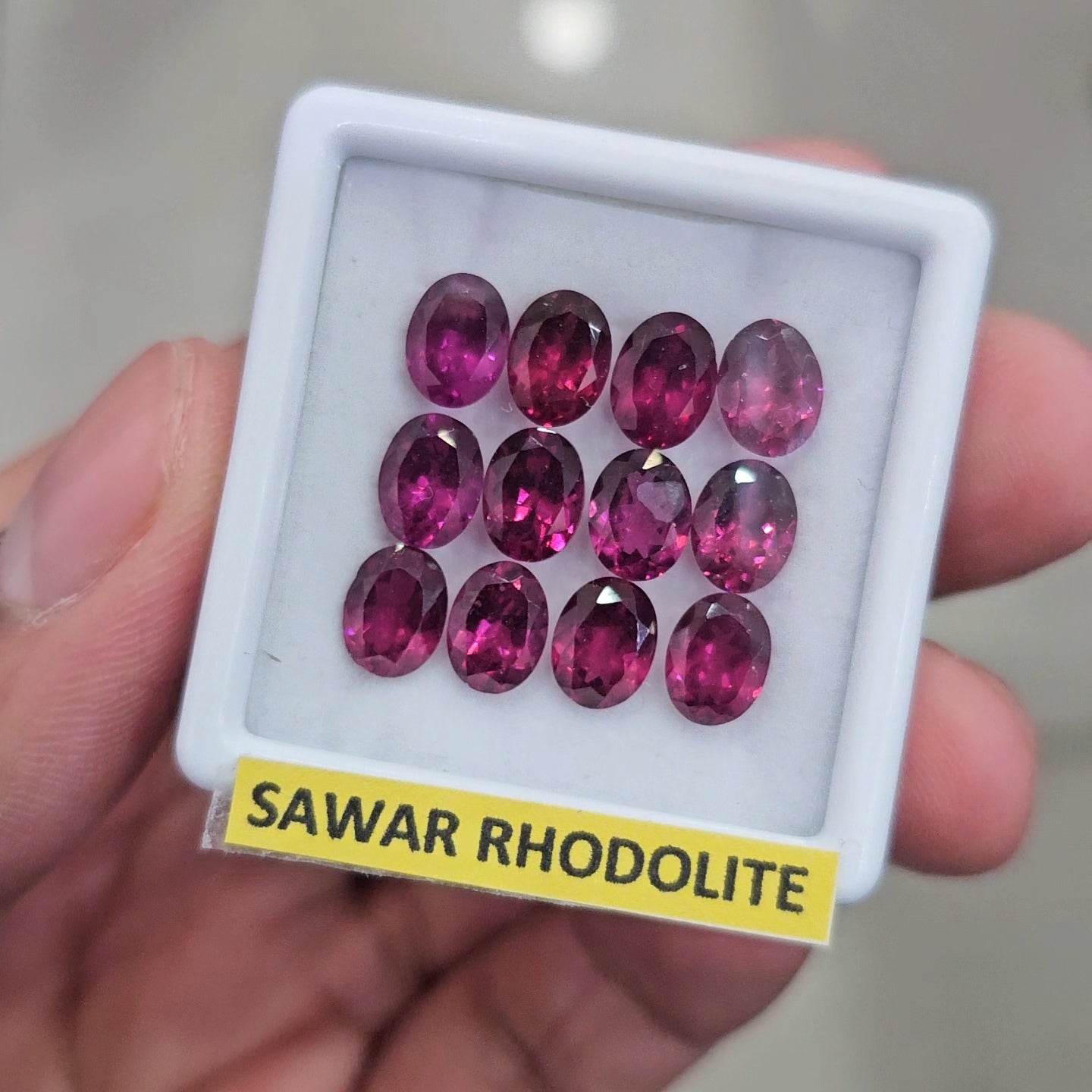 12 Pcs Natural Sawar Garnet Faceted | Shape: Oval | Size: 8x6mm