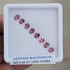 Box Of Natural Madagascar Unheated Sapphire  | 5x4mm | Oval
