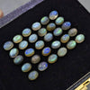 30 Pcs Labradorite Cabochons | 8-14mm | Oval Shape Gemstones - The LabradoriteKing