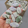 500 Grams Peace Jade Cabochons | 18–35mm | 90–105 Pcs | Mixed Shapes