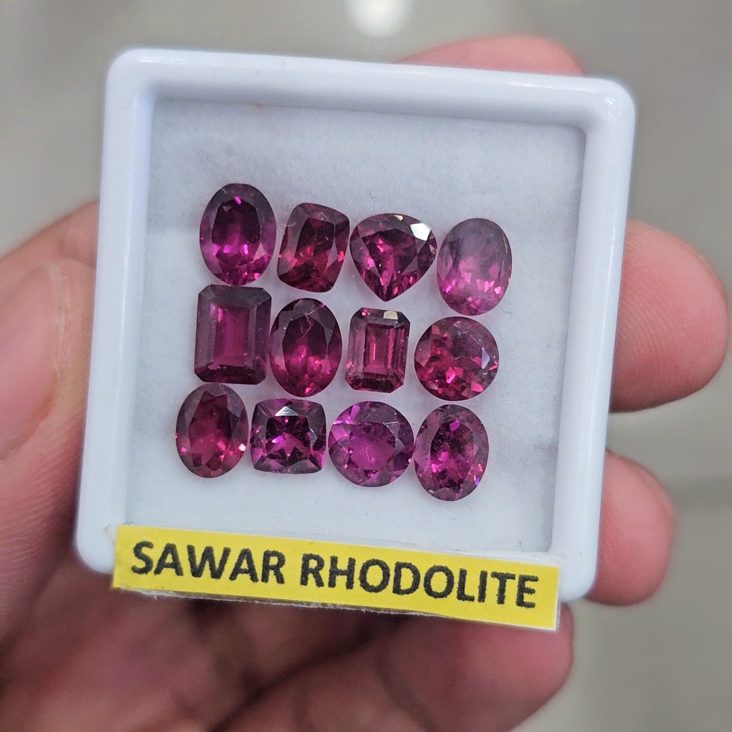 12 Pcs Natural Sawar Garnet Faceted | Shape: Mix | Size: 6-7mm