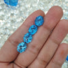 1 Pcs Swiss Blue Topaz Carved Carved| Top Quality 11-12mm Flawless - The LabradoriteKing