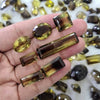 10 Pcs Bi Colour Quartz | Mix of Smokey and Yellow Quartz - The LabradoriteKing