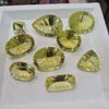 10 Pcs Lemon Quartz Concave Cut | Flawless Untreated 15-25mm Randomly picked - The LabradoriteKing