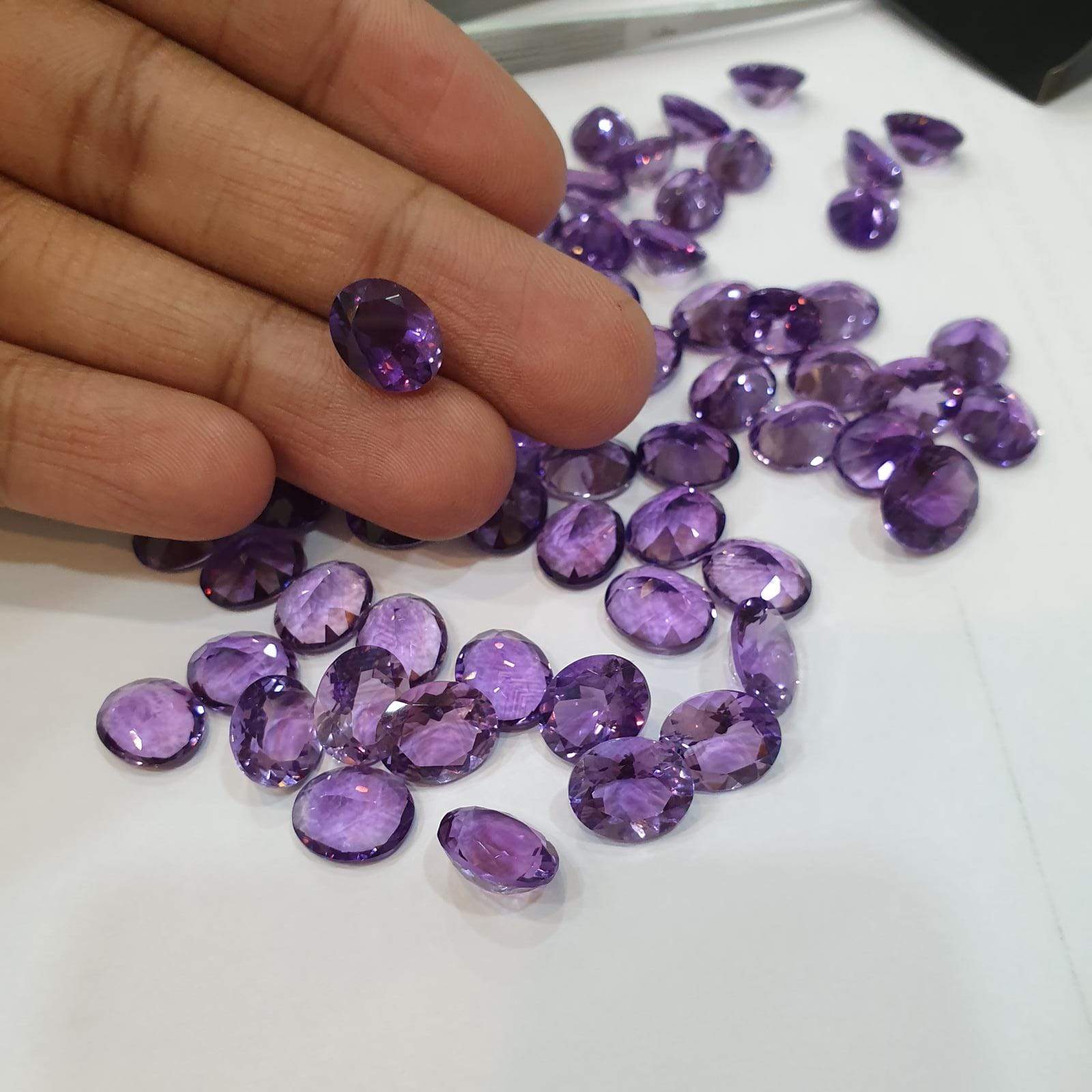 10 Pcs Natural Amethyst Calibrated Sizes Top Quality - The LabradoriteKing