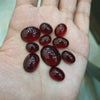 Load image into Gallery viewer, 10 Pcs Natural Garnet Cabochons TOP quality Mozambique - The LabradoriteKing