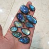 10 Pcs Natural Labradorite cabochon high quality gemstones 27-43mm - The LabradoriteKing