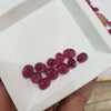 Load image into Gallery viewer, 10 Pcs Natural Ruby Cabochons Big Sizes 8-11mm Ovals African Mined - The LabradoriteKing