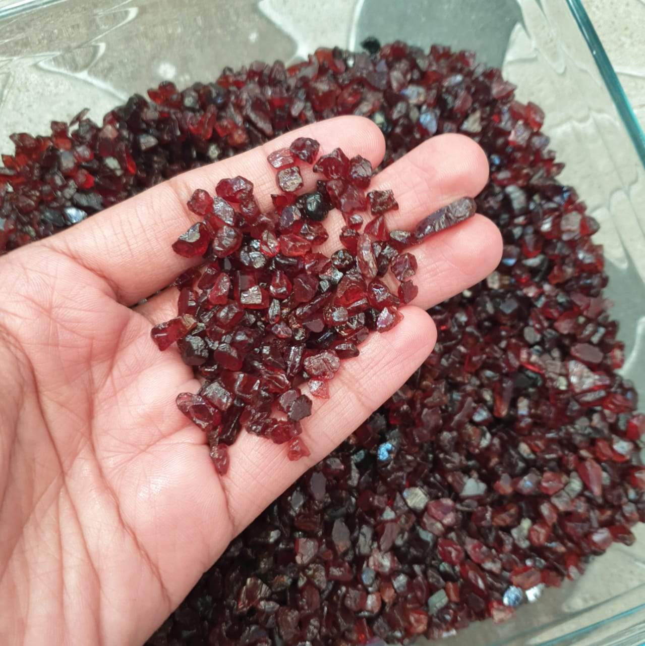 100 Pcs Indian Garnet Raw Rough | 5-12mm - The LabradoriteKing