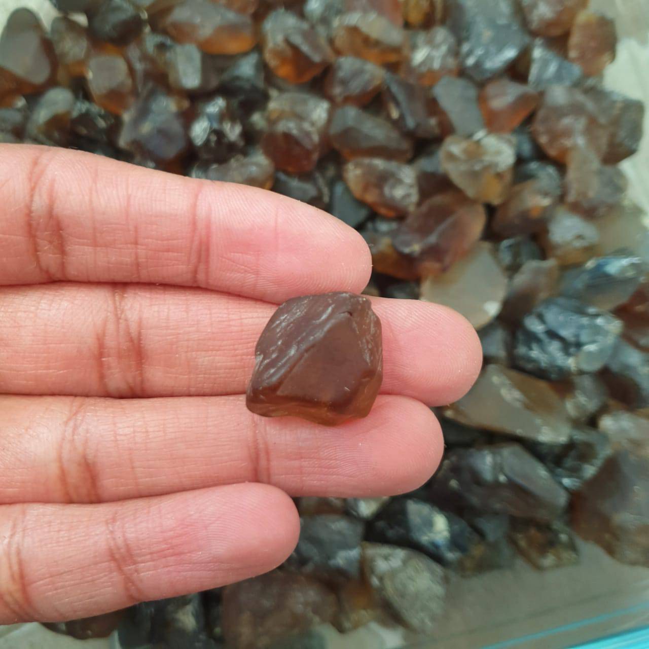 12 Pcs Beer Quartz Raw Rough  | 25-35mm - The LabradoriteKing