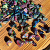 12 Pcs Black Opal Polished Tumbels | Uneven Shapes 5-15mm Sizes - The LabradoriteKing