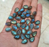 12 Pcs Labradorite Cabochons Calibrated | 13x9mm Teardrops - The LabradoriteKing