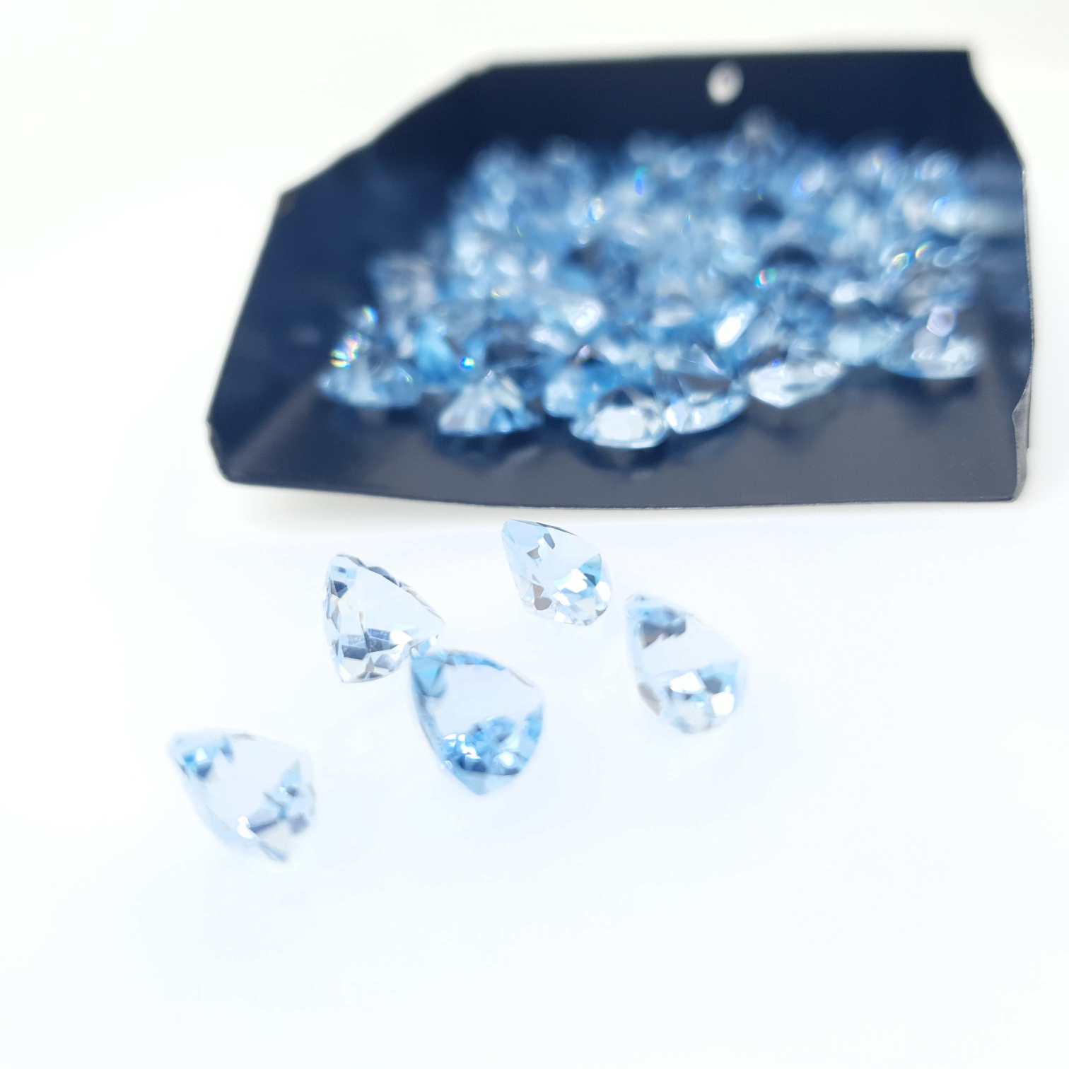 12 Pcs Natural Blue Topaz Trillion Cut Flawless Quality - The LabradoriteKing