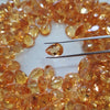 12 Pcs Natural Citrine Teardrops Gemstones | Top Quality - The LabradoriteKing