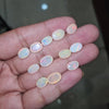 12 Pcs Natural Opal Faceted Gemstone | Size: 10-12mm, Oval Shape  | - The LabradoriteKing