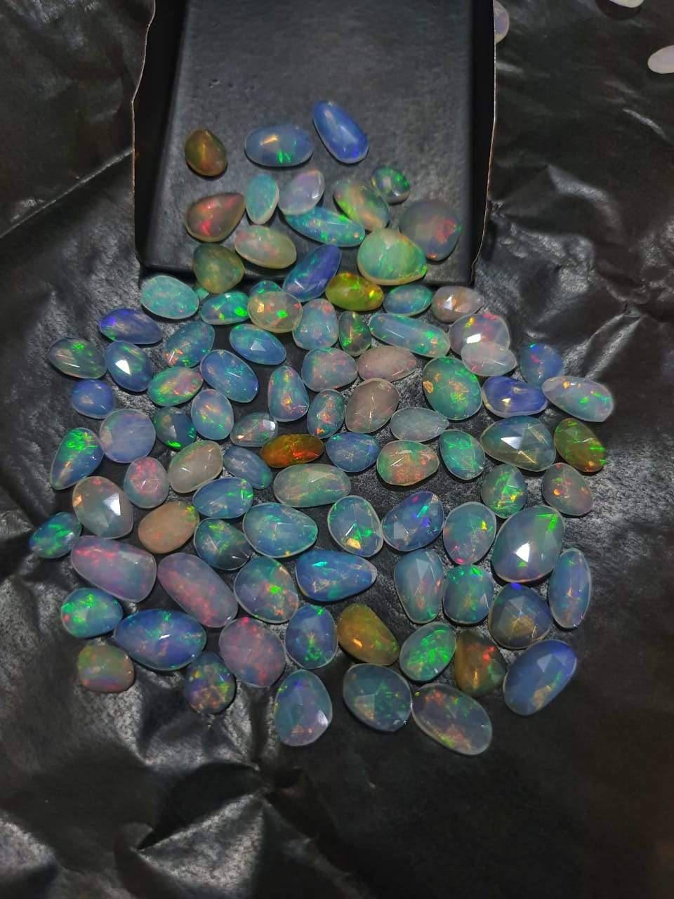 12 Pcs Natural Opal Rose Cuts | 6-10mm Free Size | High Quality Fire - The LabradoriteKing