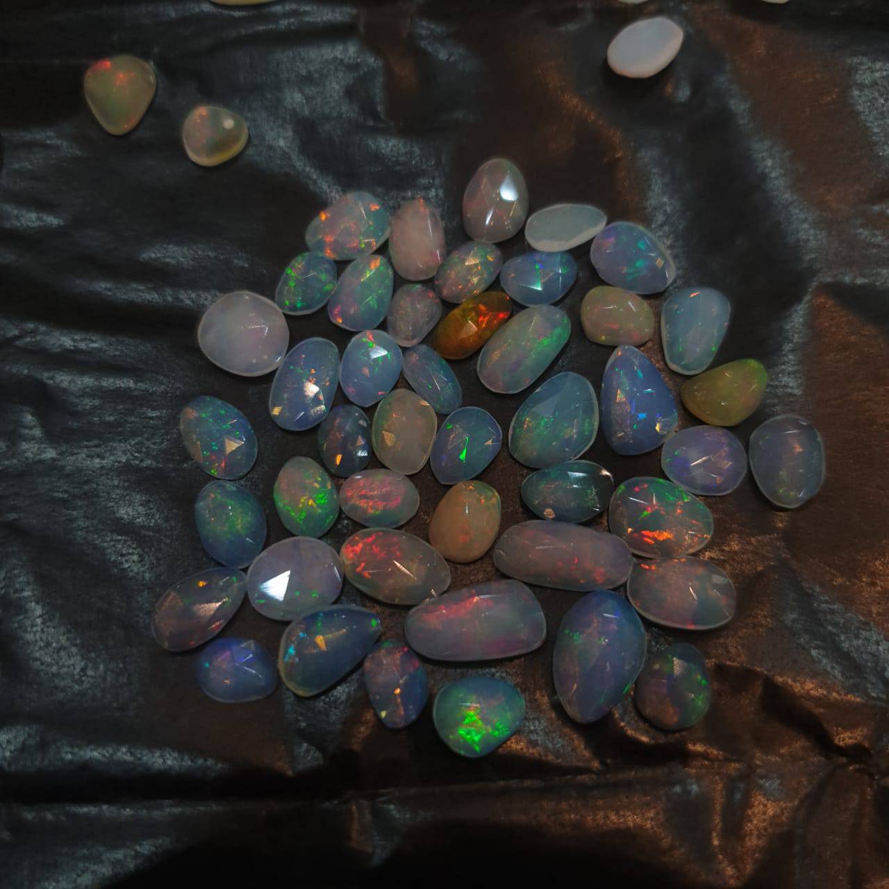 12 Pcs Natural Opal Rose Cuts | 6-10mm Free Size | High Quality Fire - The LabradoriteKing