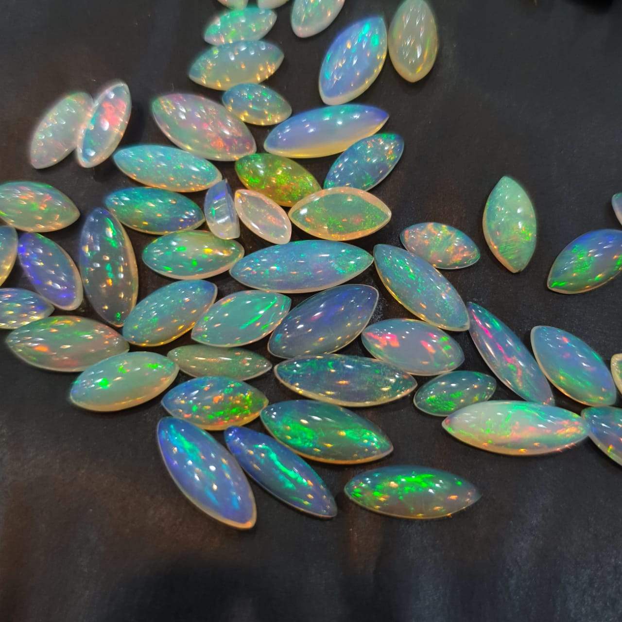 12 Pcs Opal Marquise | 8-12mm size Natural Opal Cabochons - The LabradoriteKing