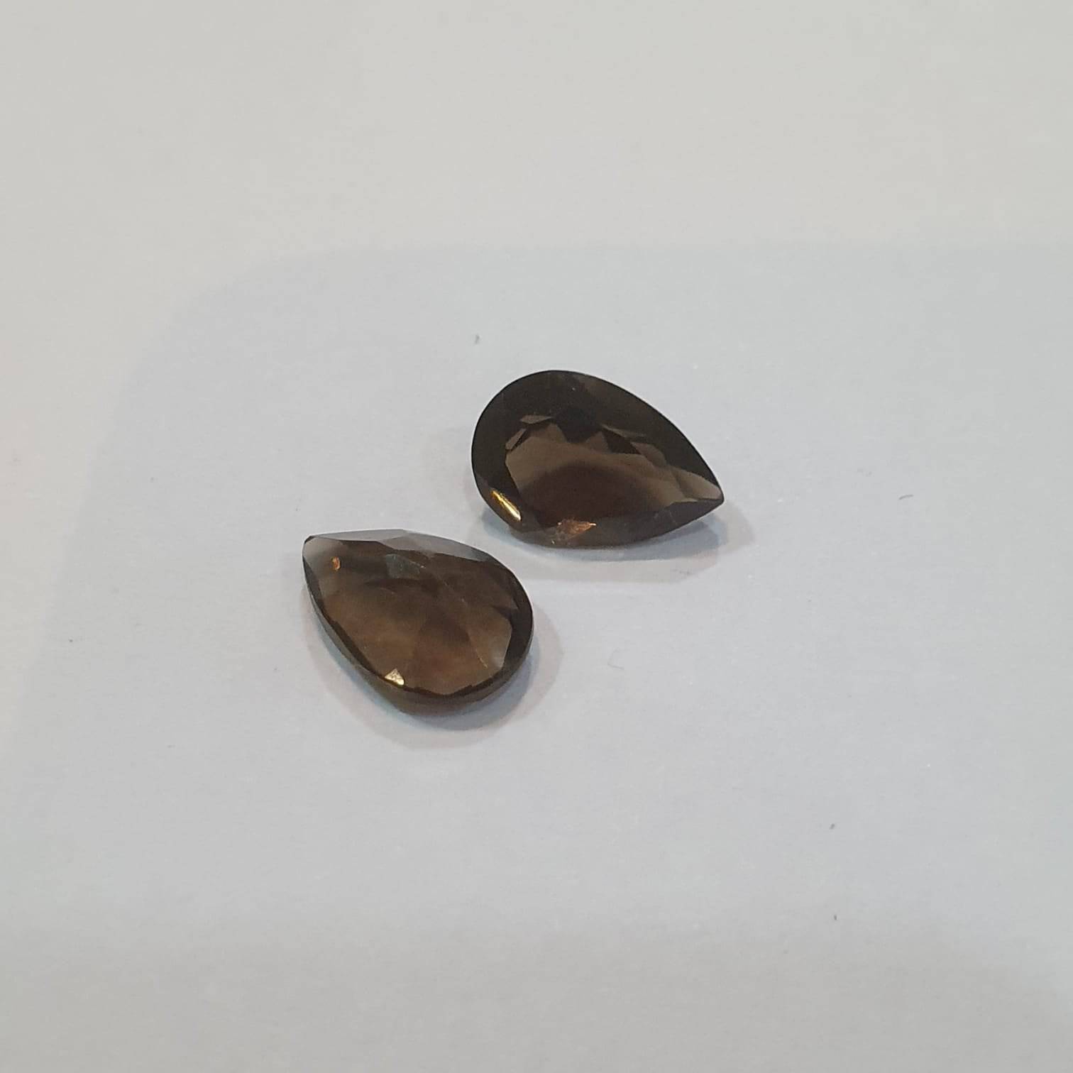 12 Pcs Smoky Quartz 9x6mm teardrop Calibrated - The LabradoriteKing