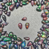 15 Pcs Black Opal Drops | Top Drilled | High Quality Ethiopian Mined - The LabradoriteKing