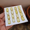 🔥 16 Pcs Natural Yellow Quartz Gemstones | Rectangle shape, Size: 18mm - The LabradoriteKing