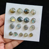 17 Pcs Natural Labradorite Rosecut Gemstones | Fancy Shape, 8-12mm Size, - The LabradoriteKing