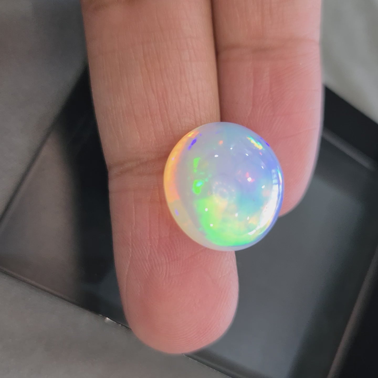 Natural Opal Cabochon 17mm | 11.2cts | Ethiopian Mined Untreated