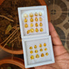 2 Lot's of 28 Pcs Natural Citrine Faceted Gemstone Pear Shape Size 6-10 mm - The LabradoriteKing