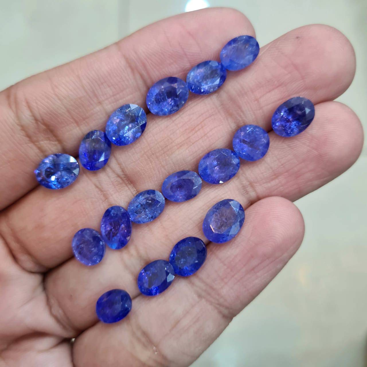 2 Pcs Natural Tanzanite Faceted | 2 Ct Size | 8-9mm Size - The LabradoriteKing