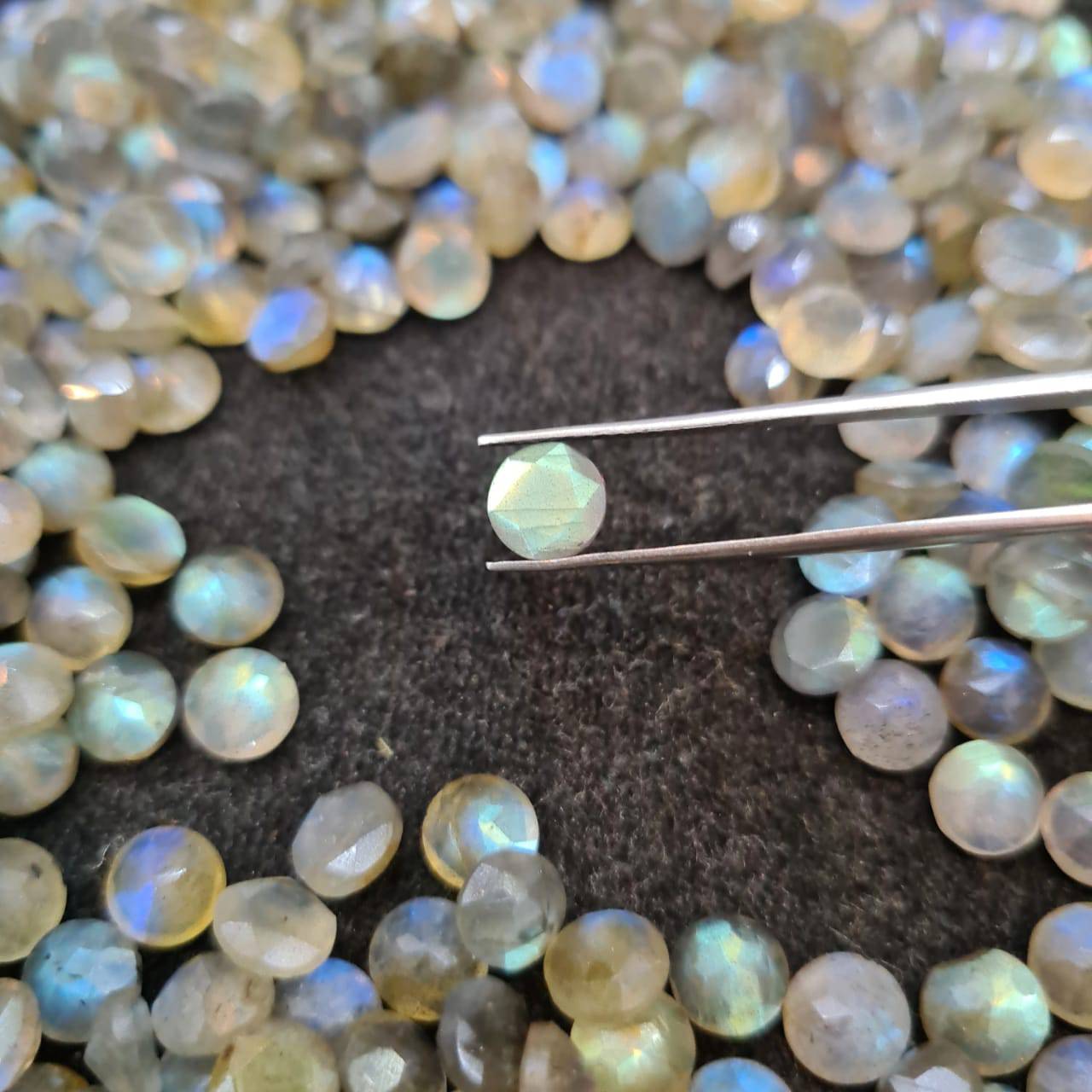 20 Pcs Faceted Labradorite 6mm Round - The LabradoriteKing