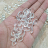 20 Pcs Natural Clear Quartz Checkercut both side Ovals 12-16mm - The LabradoriteKing