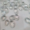 20 Pcs Natural Clear Quartz Checkercut both side Ovals 12-16mm - The LabradoriteKing