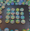 20 Pcs Natural Fire Opals Cabochons 5mm Rounds - The LabradoriteKing