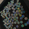 Load image into Gallery viewer, 20 Pcs Natural Fire Opals Cabochons 5mm Rounds - The LabradoriteKing