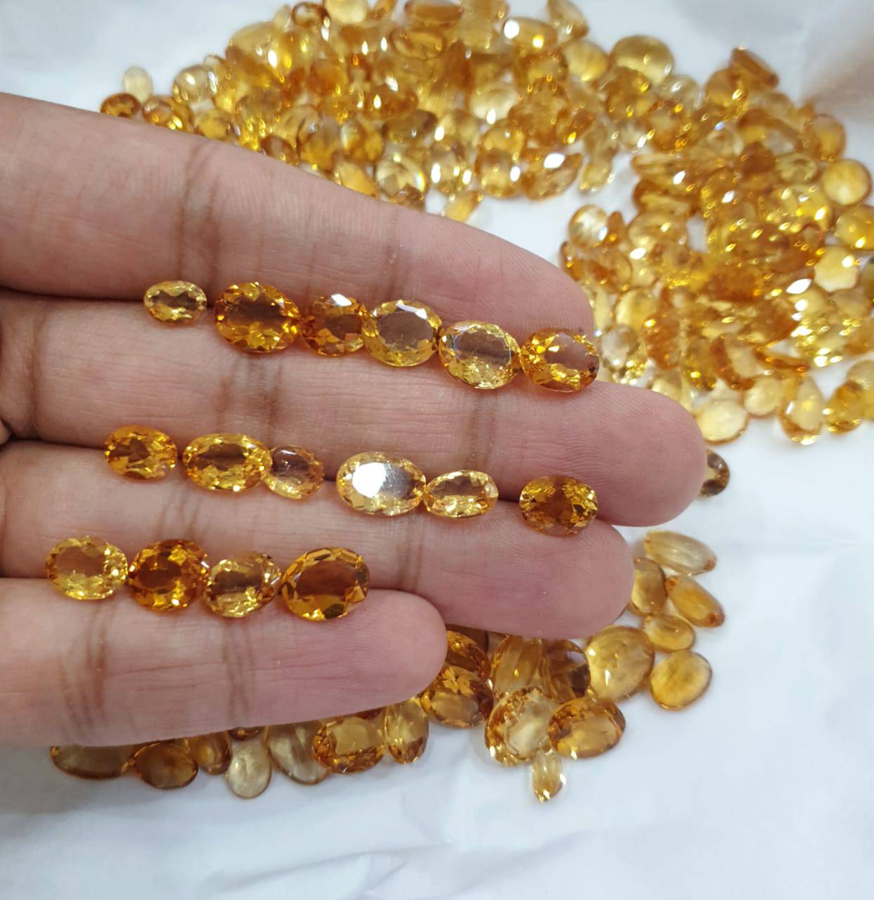 20 Pcs of Citrines Flawless | AAA Quality - The LabradoriteKing