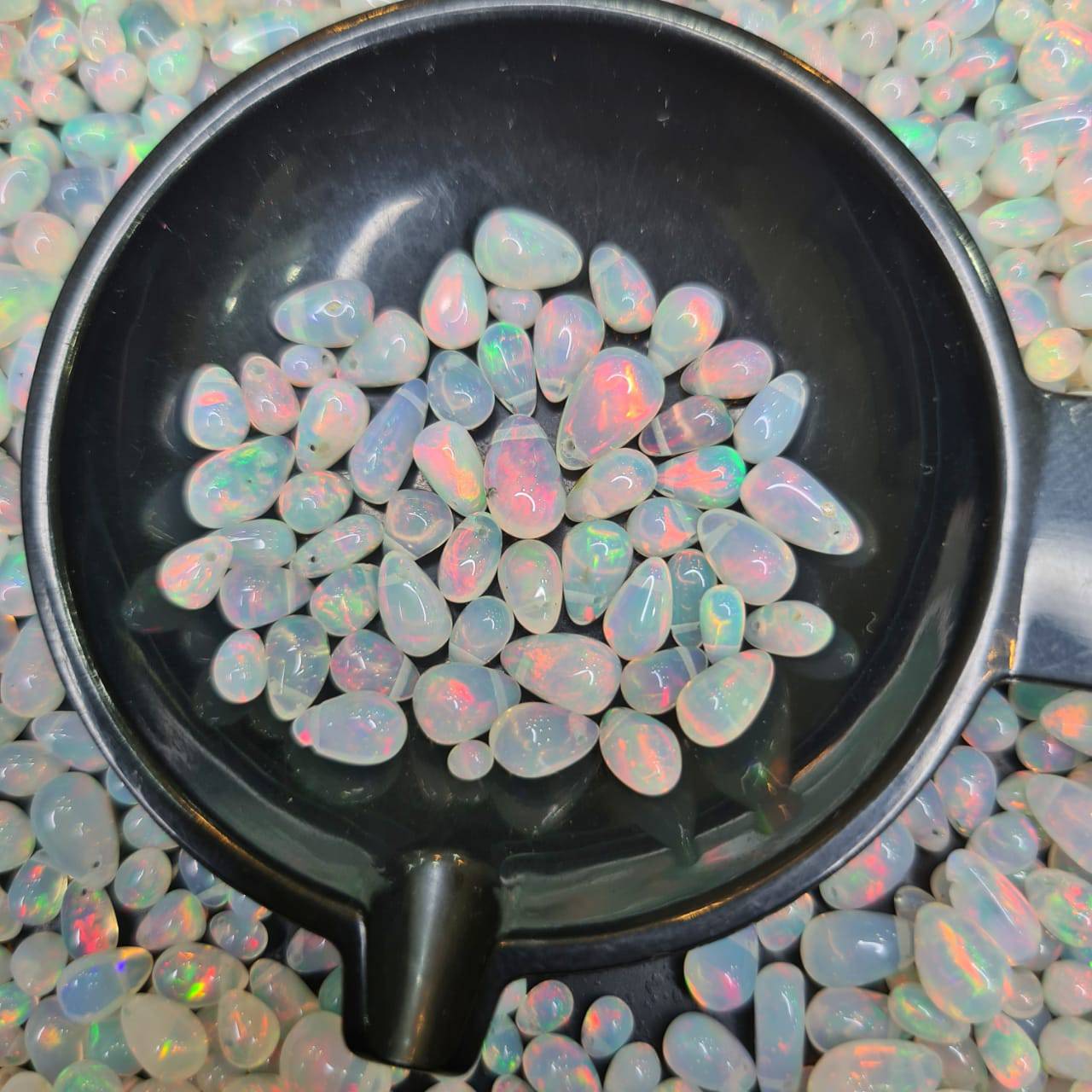 20 Pcs PINK Opals Drops Top drilled | 4-9mm Mix Sizes - The LabradoriteKing