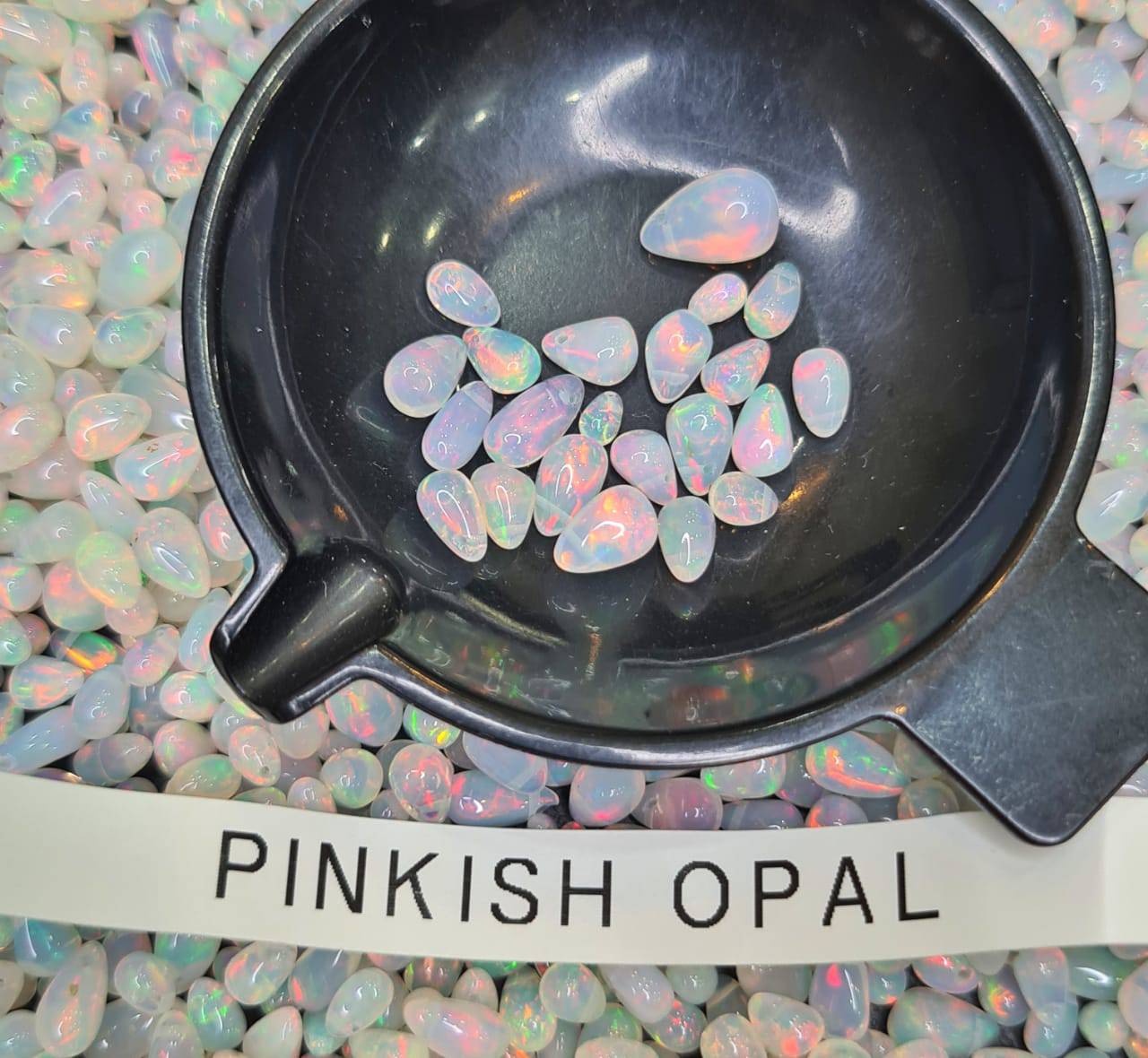 20 Pcs PINK Opals Drops Top drilled | 4-9mm Mix Sizes - The LabradoriteKing