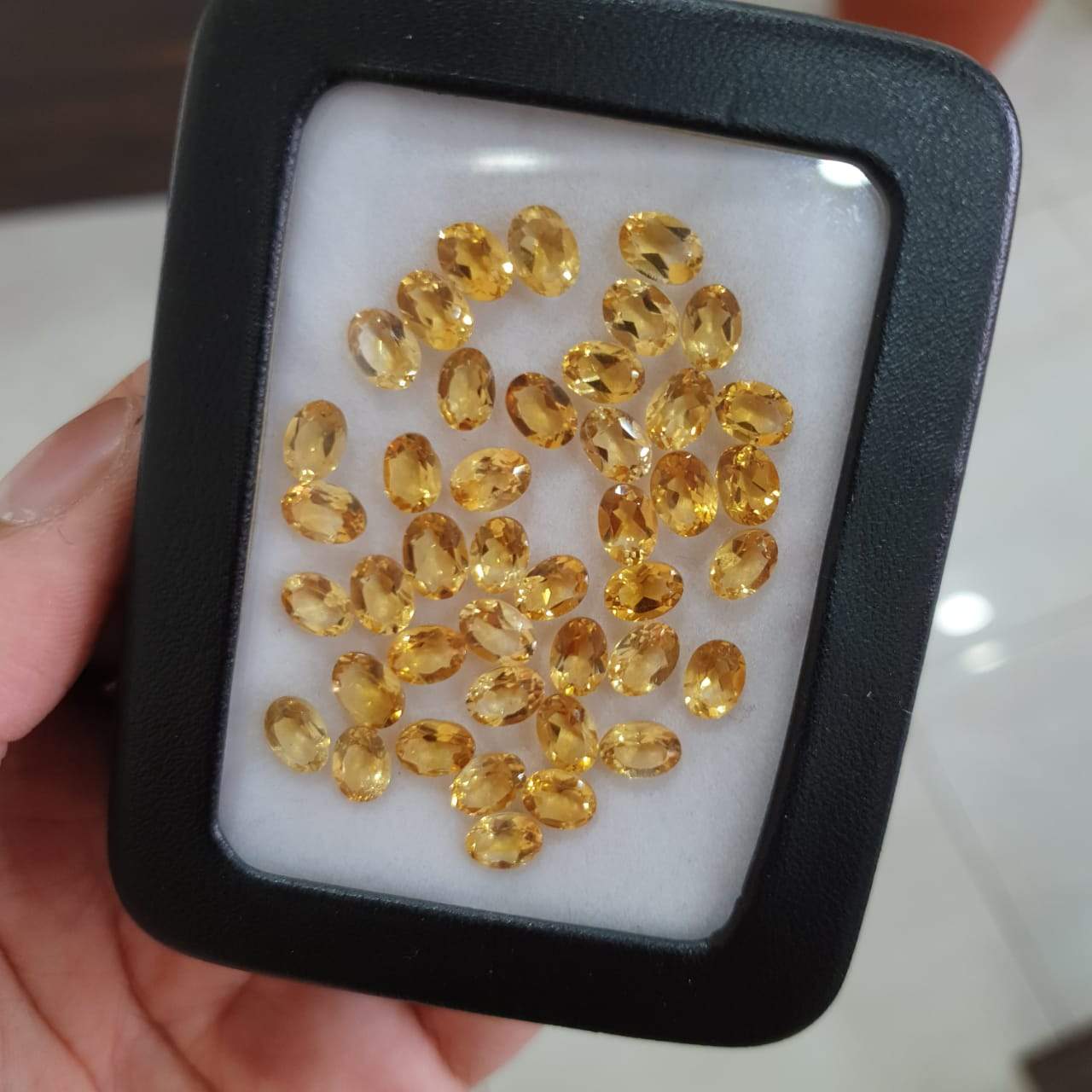 20 Pcs Top Quality Natural Citrine 7x5 mm calibrated Ovals - The LabradoriteKing