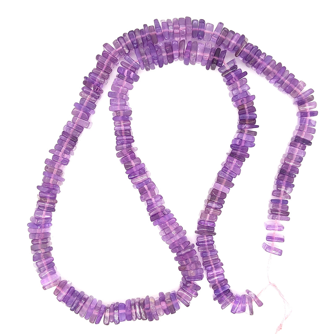 Natural Amethyst Square Beads Gemstone Size -5-7mm 17 Inches AAA Quality - The LabradoriteKing