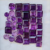 38 Pcs Natural Amethyst Faceted Gemstone | Size: 4-7mm, Mix Shape - The LabradoriteKing