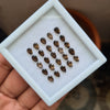 25 Pcs Natural AAA Quality Smoky Quartz Faceted Gemstones | Pear Shape, Size: 6x4mm - The LabradoriteKing