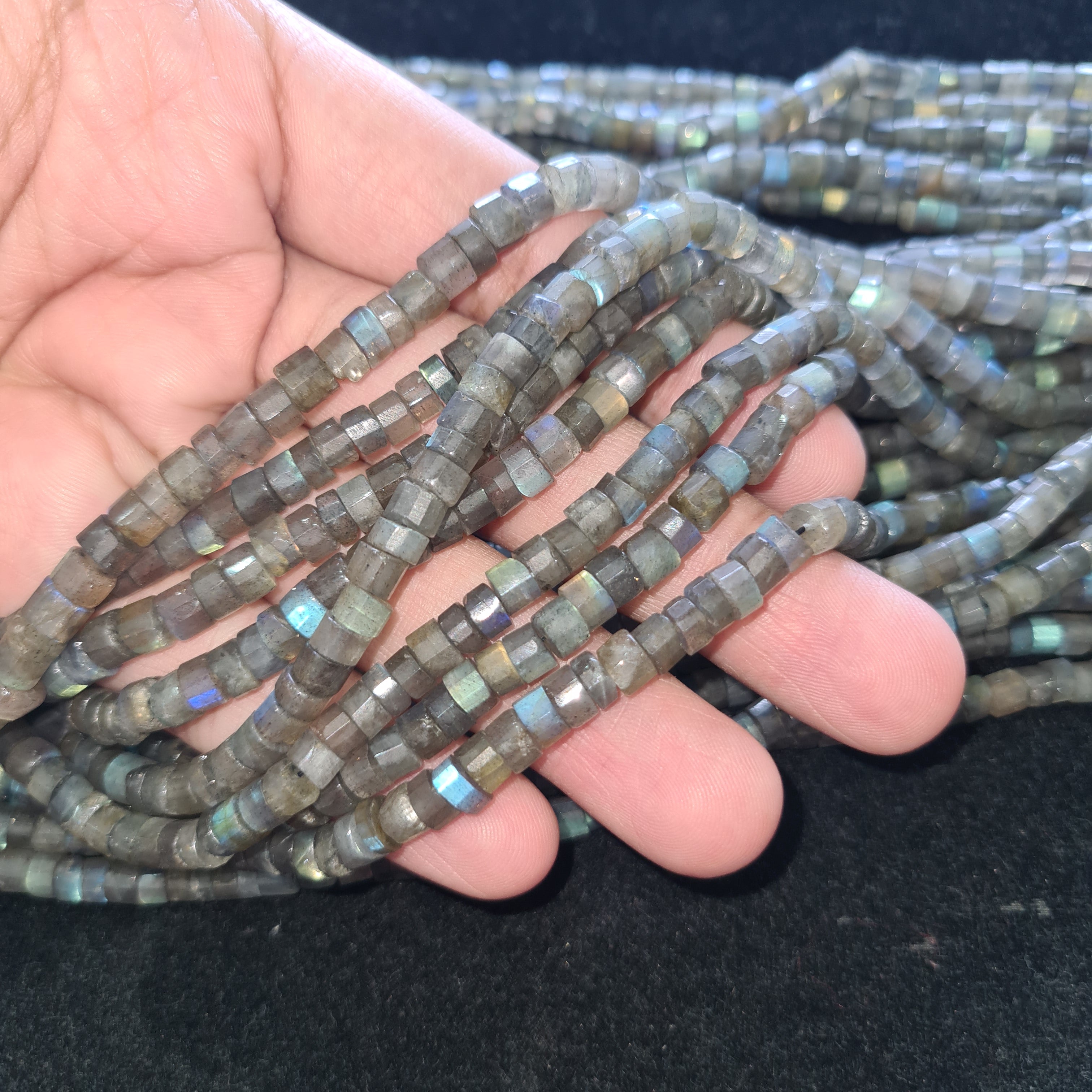 Natural Labradorite Beads 5mm, 14" Inches  Round Shape - The LabradoriteKing