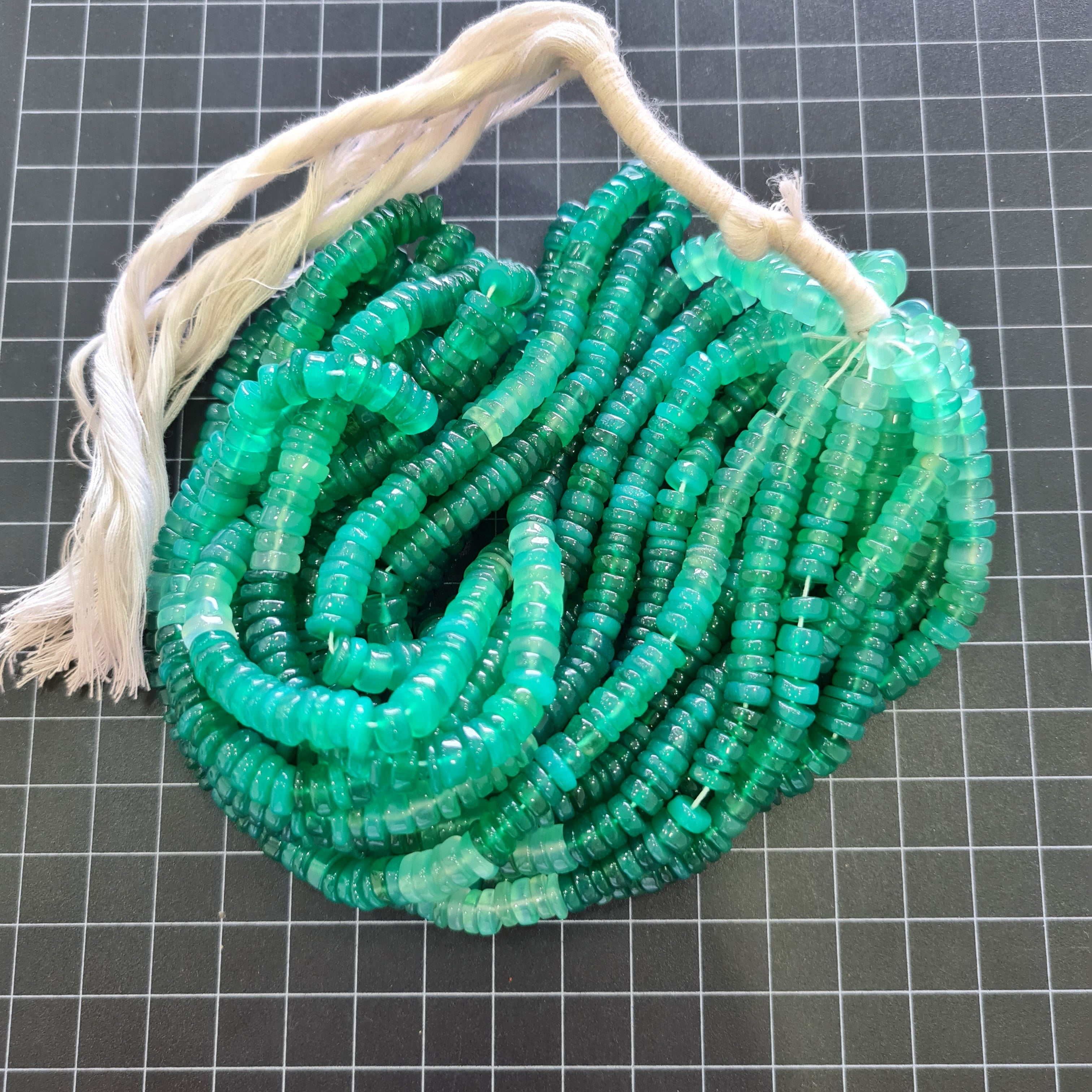 Natural Chelsiidony Tire Beads Gemstone 6mm, 14" Inches beads, Dice Beads - The LabradoriteKing