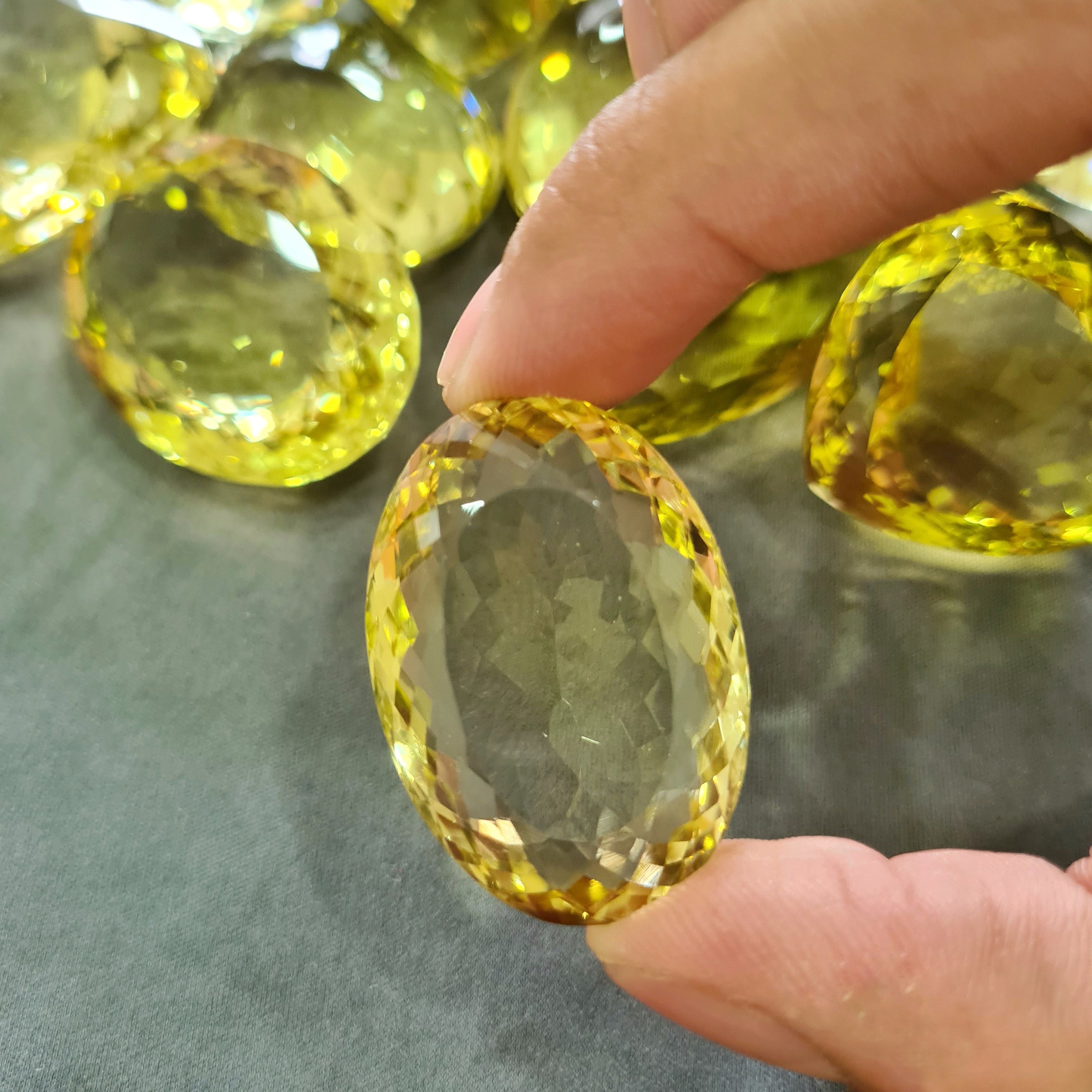 Huge Size | Natural Green Gold Quartz Faceted Gemstone - The LabradoriteKing