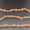 Load image into Gallery viewer, Carnelian Chain on 925 Sterling Silver | 3mm | by Length - The LabradoriteKing